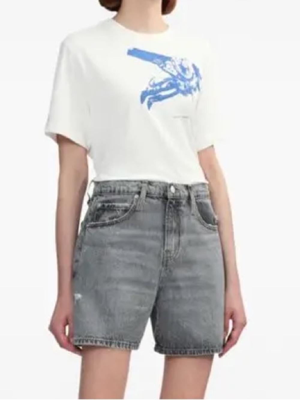 FRAME The Easy Short in Zurich Grey size 25 EUC